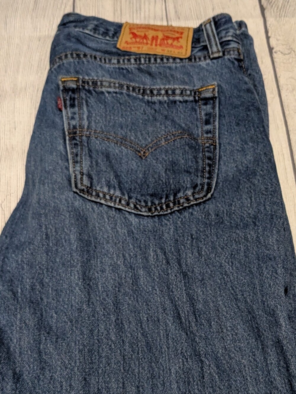 Jean Levi's 505 Regular Fit Straight – Bleu Moyen – W32 L32 Homme